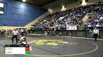 3 lbs Quarterfinal - Josh Kelly, Staunton River vs Alex Sotelo, Skyline