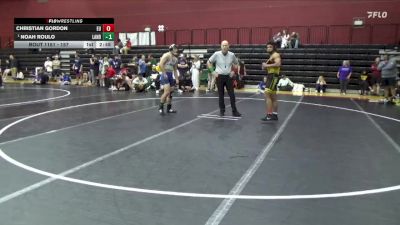 157 lbs Champ. Round 2 - Noah Roulo, Lander vs Christian Gordon, Emmanuel College