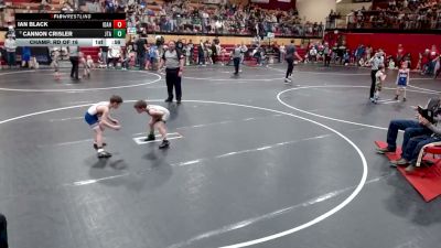 62 lbs Champ. Rd Of 16 - Ian Black, Idaho vs Cannon Crisler, Jimenez Trained Academy