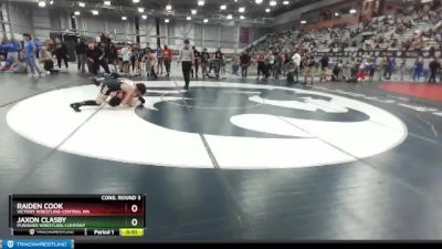 119 lbs Cons. Round 3 - Raiden Cook, Victory Wrestling-Central WA vs Jaxon Clasby, Punisher Wrestling Company