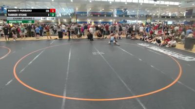 113 lbs Champ. Round 2 - Tanner Stone, Unattached vs Bennett Ferraro, Unattached