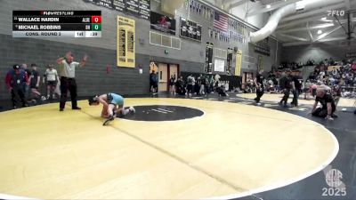 128 lbs Cons. Round 2 - Michael Robbins, Dark Horse vs Wallace Hardin, Apex Wrestling Acadamy