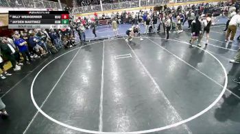 132 lbs Quarterfinal - Billy Weisgerber, Mead vs Jayden Martinez, Hermiston