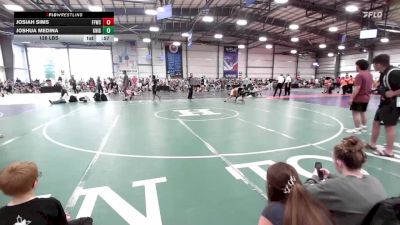 126 lbs Rr Rnd 2 - Josiah Sims, Faith & Fellowship Wrestling Club vs Joshua Medina, Knights Wrestling Club-Red