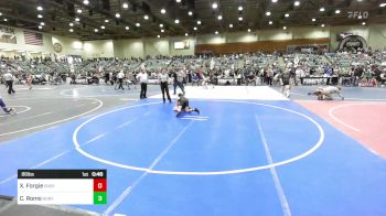 86 lbs Consi Of 8 #2 - Xavier Forgie, Ruby Mountain WC vs Cason Romo, Ruby Mountain WC