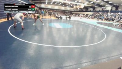 157 lbs Champ. Round 2 - Tyler Rossini, Brockport vs Joseph Martini, Ursinus