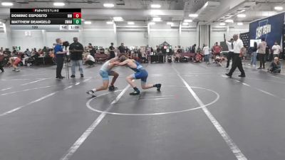 120 lbs Round 4 (10 Team) - Dominic Esposito, Maryland Mallets vs Matthew DeAngelo, Savage WA Black