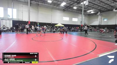 110 lbs Round 5 - Sydney Babi, KND Wrestling vs Ally Weiss, Phase3 Lab School Wrestling