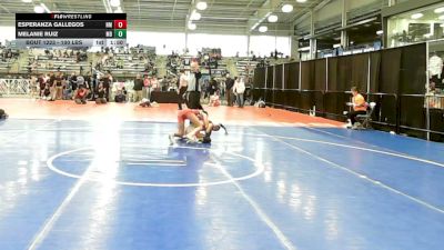 100 lbs Round Of 64 - Esperanza Gallegos, NM vs Melanie Ruiz, MD