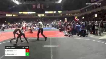105 lbs Quarterfinal - David Gamboa, Team Texas vs Aiden Espinoza, Thatcher War Eagles