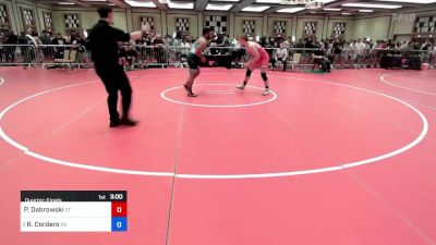 220 lbs Quarterfinal - Patrick Dabrowski, Ct vs Ronald Cordero, Pa