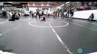 80-85 lbs Final - Bree Leyba, Team Tulsa Wrestling Club vs Sophia Whitenack, Tiger Trained Wrestling