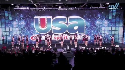 Redlands East Valley High School - Varsity Show Cheer Non-Tumbling Novice -- Lg/Super (20-36) [2023 Varsity Show Cheer Non-Tumbling Novice -- Lg/Super (20-36) DAY 1] 2023 USA Spirit & Jr. Nationals