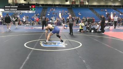 157 lbs Consi Of 16 #2 - Brock Weaver, GA vs Knox Verbais, IL