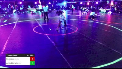 101 lbs Quarterfinal - Kaira Acosta, Garden City WC vs Aubrey McNichols, Central Florida Wrestling