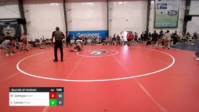 116 lbs Semifinal - Mateo Gallegos, Meatballs vs Cj Caines, Mat Assassins Black