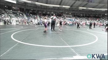 90 lbs Quarterfinal - Jax Feathers, Verdigris Youth Wrestling vs Finnlee Sales, Chickasha Youth Wrestling