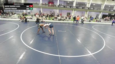 16U BOYS HARD LUCK - 138-149.4 Champ. Round 3 - Ashton Frison, Christian Brothers High School Wrestling vs Gavin Vander Hoek, MATPAC Wrestling Club