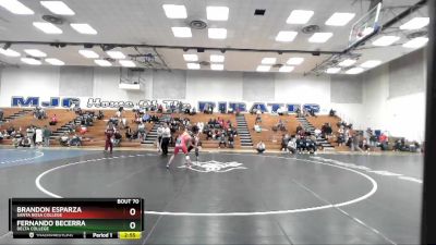 125 lbs Cons. Round 2 - Brandon Esparza, Santa Rosa College vs Fernando Becerra, Delta College