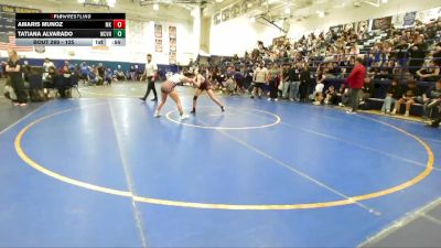 125 lbs Cons. Round 3 - Tatiana Alvarado, West Covina vs Amaris Munoz, Mark Keppel