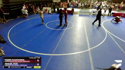 126 lbs Quarterfinal - Yianni Flevotomos, Castro Valley High School Wrestling vs Manuel Ruiz, Monterey High School Wrestling