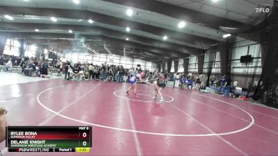 116 lbs Semifinal - Rylee Bona, Gunnison Valley vs Delanie Knight, Sanderson Wrestling Academy