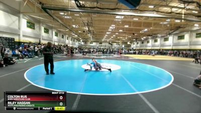 95 lbs Cons. Round 3 - Riley Haggan, Scotland/Menno Knights vs Colton Rus, BHRV Wrestling Club