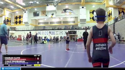 67 lbs Champ. Round 2 - Charles Cloyd, Contenders Wrestling Academy vs Cyrus Drambarean, International Gryphons Wrestling Club