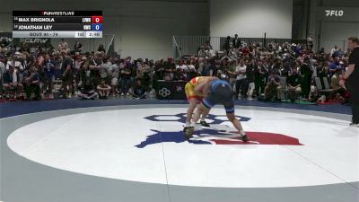 74 lbs Champ. Round 2 - Max Brignola, Lehigh Valley Wrestling RTC vs Jonathan Ley, Navy Wrestling Club