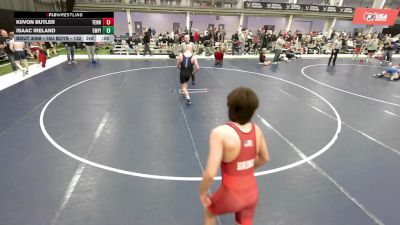 16U Boys - 132 lbs Champ. Round 2 - Levi Brink, Category 5 Wrestling Club vs Luke Cline, Greater Heights Wrestling