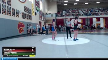 120 lbs Champ. Round 1 - Rylee Hulet, Canyon Ridge vs Ameely Ponce, Nyssa