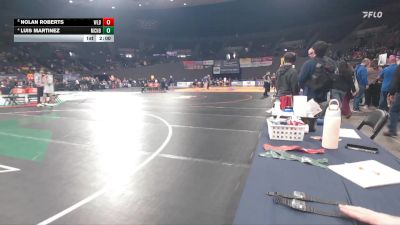 6A Boys 113 lbs Quarterfinal - Nolan Roberts, West Linn Boys vs Luis Martinez, McNary Boys