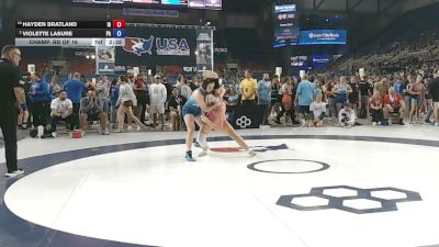 145 lbs Champ. Rd Of 16 - Hayden Bratland, Iowa vs Violette Lasure, Pennsylvania