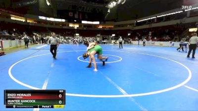 165 lbs 1st Place Match - Enzo Morales, Walden Grove vs Hunter Hancock, Yuma Catholic