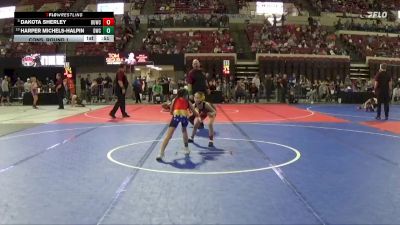 69 lbs Cons. Round 1 - Dakota Sherley, Helena Wrestling Club vs Harper Michels-Halpin, Darkhorse Wrestling Club
