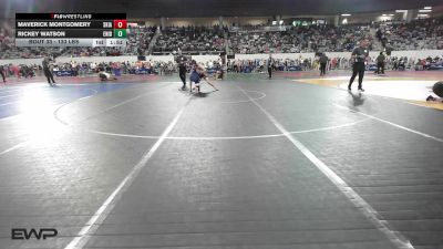 133 lbs Round Of 64 - Maverick Montgomery, Skiatook Bulldog Wrestling vs Rickey Watson, Enid Junior High
