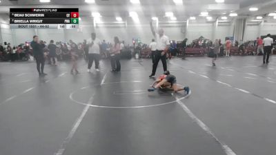 44-52 lbs Round 1 - Briella Wrigjt, Primal Wrestling Academy vs Beau Schwerin, Central York