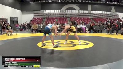 112 lbs Round 1 (8 Team) - Greyson Hostetter, Dynasty vs Brody Page, Olympia/Demolition