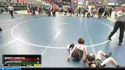 71 lbs 7th Place Match - Landon Piontek, WI vs Bennett Ledbetter, IL