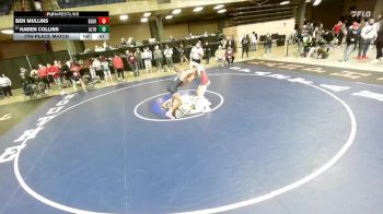 150 lbs 7th Place Match - Kaden Collins, Unattached vs Ben Mullins, Robinson