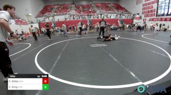 75 lbs Semifinal - Everett Bolay, Perry Wrestling Academy vs Chance King, Choctaw Ironman Youth Wrestling