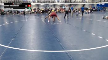 Silver 197 lbs Quarterfinal - Henry Christensen, Coe vs Corbin Hill, North Iowa Area Community College