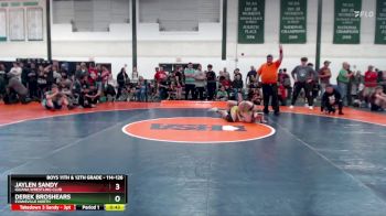 114-126 lbs Cons. Round 1 - Derek Broshears, Evansville North vs Jaylen Sandy, Iguana Wrestling Club