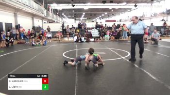 55 lbs Consi Of 4 - Carter Labowicz, Roundtree Wrestling Academy vs Landon Light, 706wrestling