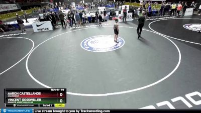 98 lbs Cons. Round 5 - Vincent Gosswiller, Granite Wrestling Club vs Aaron Castellanos, California