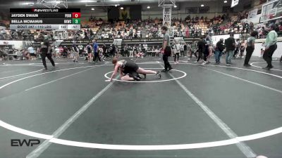 110 lbs Consi Of 8 #2 - Jayden Swain, Perryville Elite Wrestling vs Bella Mcmanus, Henryetta Knights Wrestling Club