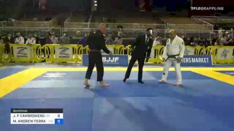 JOHN P CAMBRONERO vs MARK ANDREW FERRAN BOND 2020 World Master IBJJF Jiu-Jitsu Championship