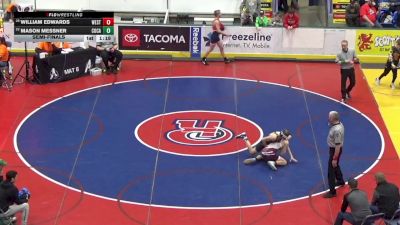 110 lbs Semifinal - William Edwards, West Branch vs Mason Messner, Cocalico