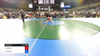 113 lbs Cons 64 #1 - Logan Letner, Ohio vs Chance Fisher, Oklahoma