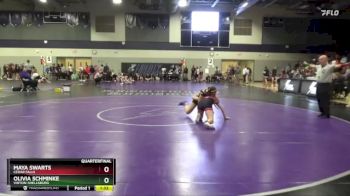 130 lbs Quarterfinal - Olivia Schminke, Vinton-Shellsburg vs Maya Swarts, Cedar Falls